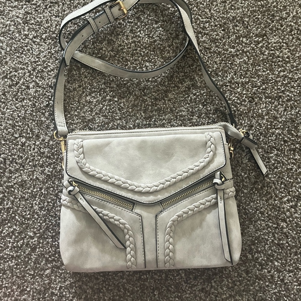 Stylish Gray Crossbody Bag